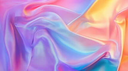 Obraz premium Holographic silk background , abstract iridescent gradient background.