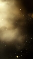Obraz premium A black and gold background with a lot of stars and a few clouds