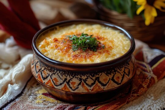 Millet based Ukrainian dish kulish