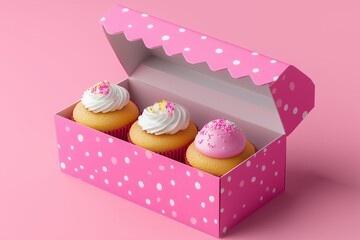 Bakery Box Mockup With Generative AI 