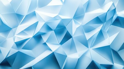 Obraz premium Modern geometric background in blue with sharp, angular shapes.