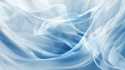 Obraz premium mesmerizing abstract background of swirling white and blue patterns, fluid-like tendrils intertwining, creating sense of depth and motion, ethereal and calming atmosphere