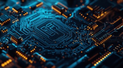 Obraz premium Intricate Circuit Board Technology