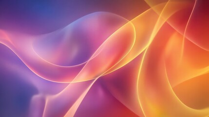 Fototapeta premium Smooth Glowing Stripes on Abstract Background