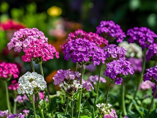 Obraz premium Close Up of Vepita Flowers with Soft Natural Blur Background