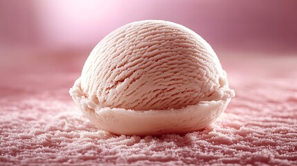 A luxurious scoop of H&Atilde;&curren;agen-Dazs vanilla ice cream, isolate on a pure white background, creamy texture, detailed lighting, soft shadows.