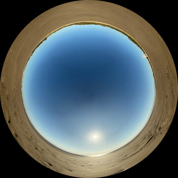 Beach Of Burnham-On-Sea Allsky / Fulldome