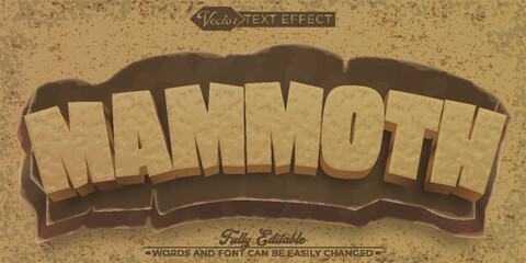 Mammoth Vector Editable Text Effect Template
