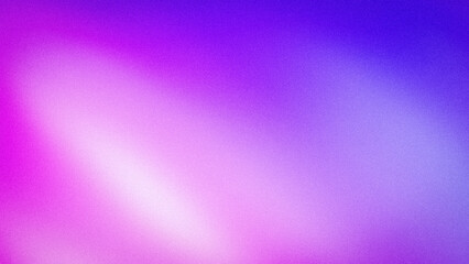 Obraz premium A soft 4K abstract gradient with a grainy texture, blending luminous shades of purple, pink, and white, ideal for creative designs, wallpapers, and banners