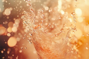 Champagne eruption in a festive context