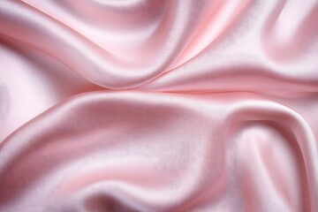 Obraz premium A close-up of smooth, flowing pink satin fabric, showcasing its texture and sheen.