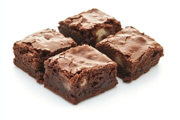 Classic English sweet chocolate brownies