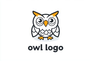 Cartoon owl logo featuring large eyes and a friendly expression.