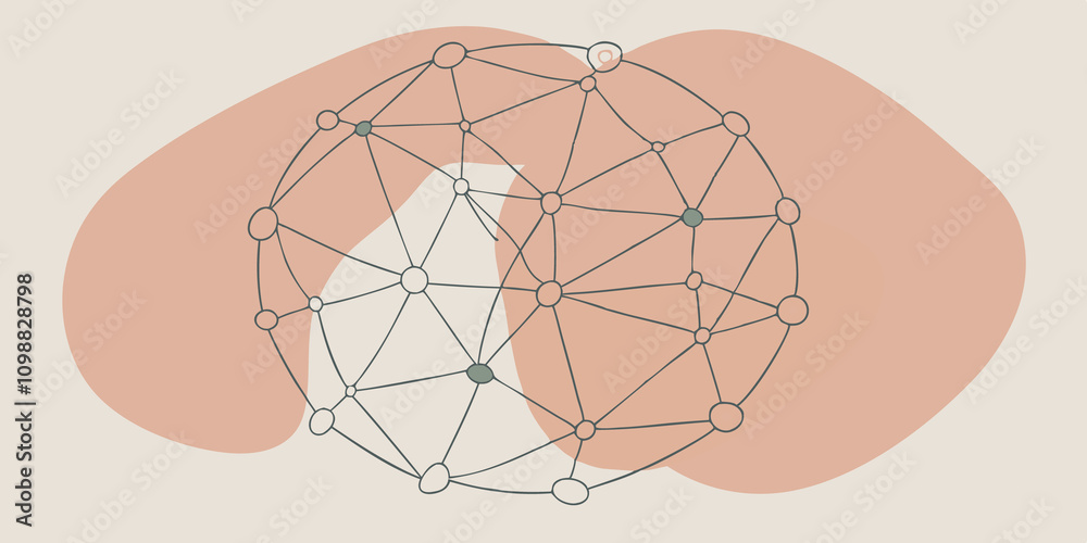 Poster Web of Light A complex weblike structure of fine cosmic particles weaves together in an intricate pattern with glimmering connections that form geometric shapes evoking a sense of
