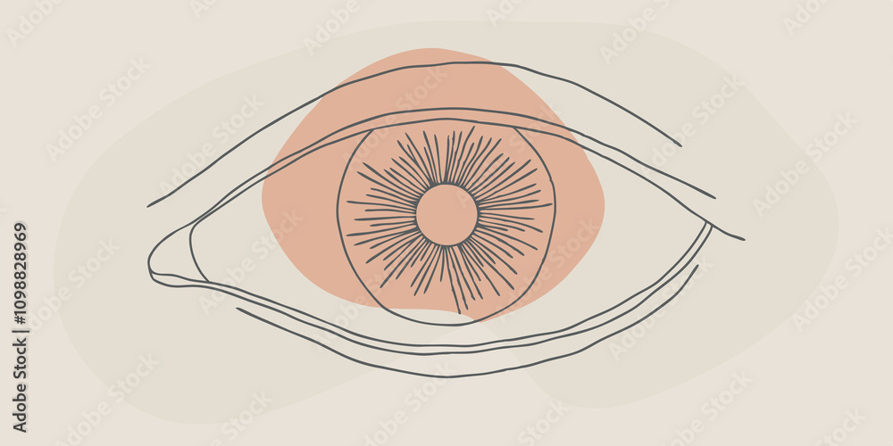 Poster the allseeing eye a striking depiction of a watchful eye radiates warmth and protection its intricat