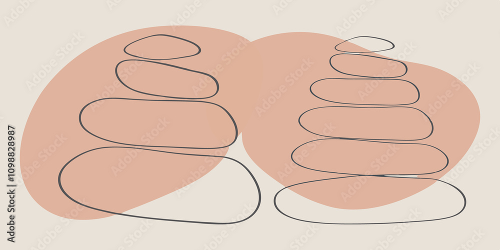 Poster The Divine Union Two intertwining shapes symbolize the balance of dualities their luminous forms creating a harmonious glow that encourages unity and understanding within the