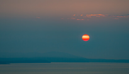 Sunset Over Puget Sound and Whidbey Island
