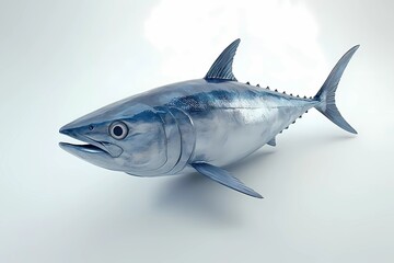 Obraz premium Tuna fish isolated at white 