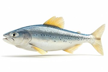Naklejka premium fish on white background