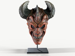 Demonic Horned Skull Mask
