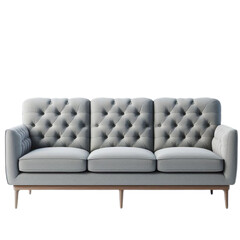 Fototapeta premium Three-seater sofa on a transparent or white background