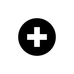 Obraz premium Cross flat icon. vector Medical symbol trendy style illustration for web and appl..eps