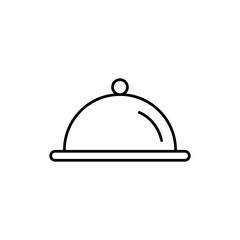 Obraz premium Tray flat icon. vector flat simple linear illustration for web and app.eps