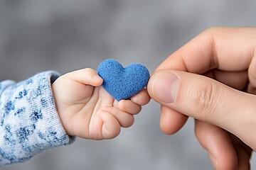 A close-up of tiny baby hands holding an adult finger, capturing the warmth and connection