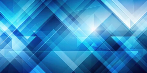Obraz premium Blue geometric shapes forming an abstract technology background, technology, abstract, geometric, blue, shapes, modern