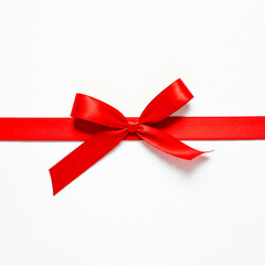 red gift bow