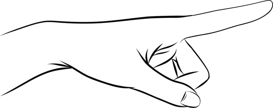 recommend clip art: Hand pointing up with index finger, point hand gesture