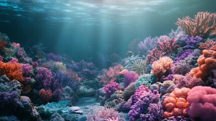 Naklejka premium Exploring deep sea coral reefs key players in marine ecosystems and their environmental challenges