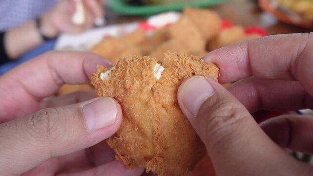 Sumedang traditional food "Tahu (tofu) Sumedang" Sumedang tofu has a drier or crunchier skin texture making this one food different from other tofu. It tastes even more savory