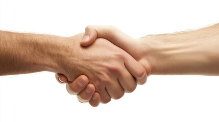 Handshake Symbolizing a Successful Business Agreement with Confident and Firm Grip between Two Individuals