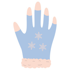 Obraz premium Winter Cute Gloves Illustration