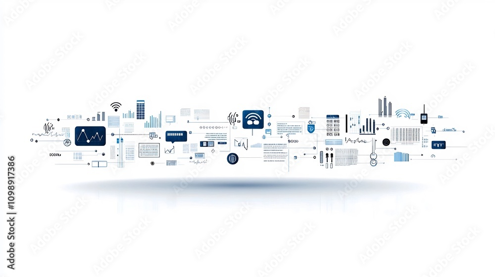 Leinwandbilder conceptual design showcasing the elements of and clear visual communication including speech bubbles