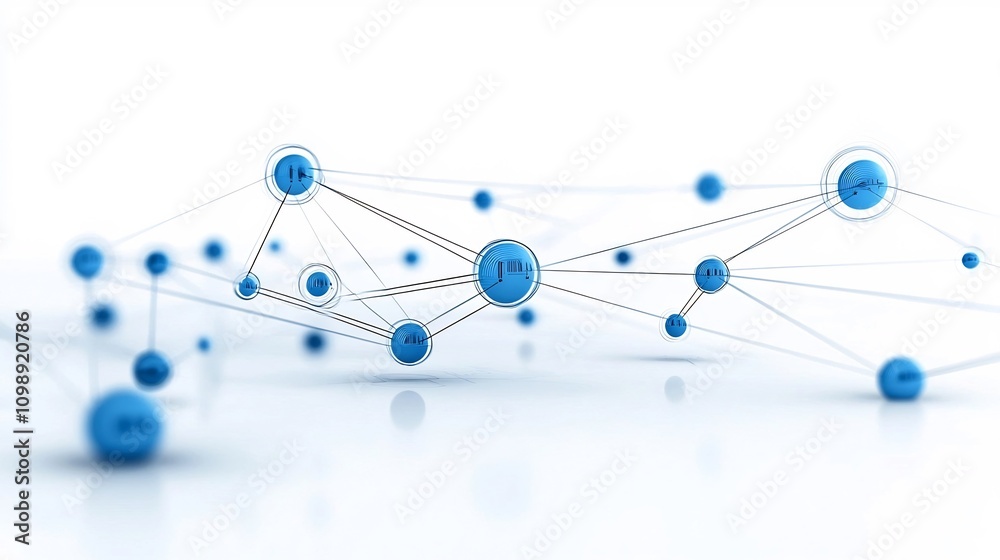 Poster futuristic abstract design showcasing fiber optic technology powering modern telecommunication with 