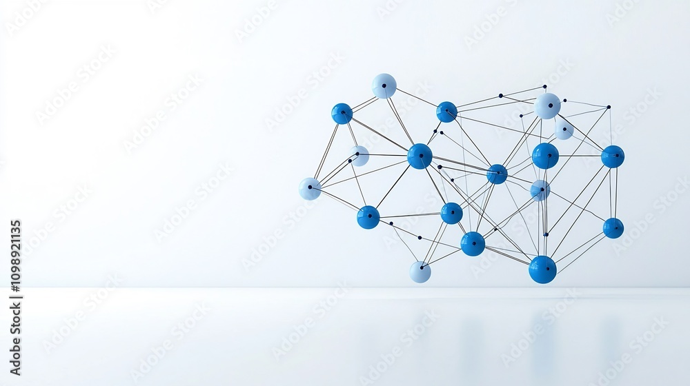 Poster futuristic showcasing a high tech fiber optic communication network featuring innovative light effec