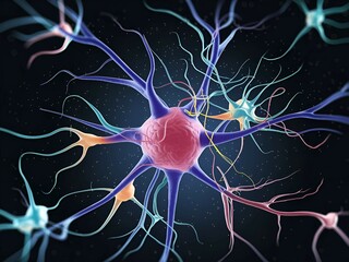 Human body cell concept image 