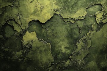 Obraz premium Textured dark green cracked wall surface aged rustic background grunge detail