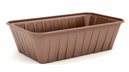 Obraz premium Rectangular Plastic Planting Container for Indoor or Outdoor Gardening and Plant Growth