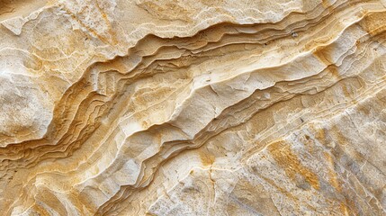 Obraz premium A close up of a rock formation with layered colors and textures.