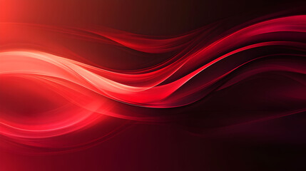 Fototapeta premium Abstract Red Wave Design Background Image