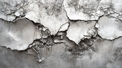 Obraz premium Close-up of cracked and peeling paint on a weathered surface.