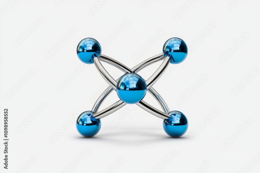 Aufkleber a flat, clean design of a hydrogen atom, showing its single electron orbiting a nucleus