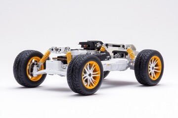 A four-wheel-drive SUV axle system, with close attention to its rugged differential and driveshaft
