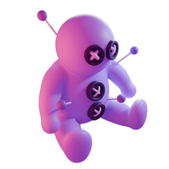 Voodoo Doll Character 3D Design