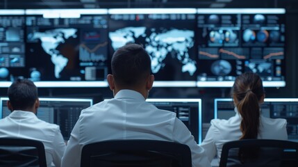 Diverse Group of Workers Collaborating in a Modern Office