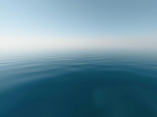 Obraz premium A computeserene lake surface reflected in the stillness of the water, tranquil, calm waters