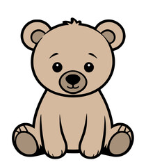 Obraz premium isolated cute bear cartoon